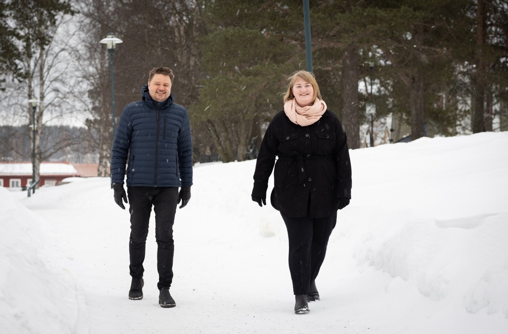 Mikael Nilsson, Vd Relitor och Ulrica Magnusson, projektledare Luleå Business Region. Foto: Jimmy Edlund, Burban Studios