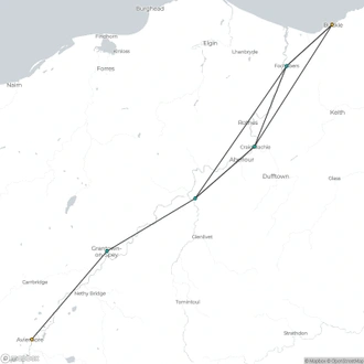 tourhub | Exodus Adventure Travels | Walking the Speyside Way | Tour Map