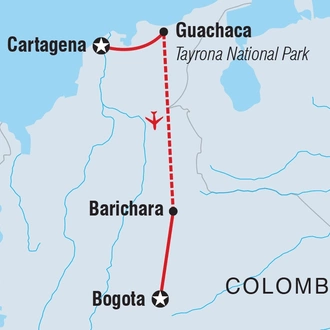 tourhub | Intrepid Travel | Explore Colombia | Tour Map