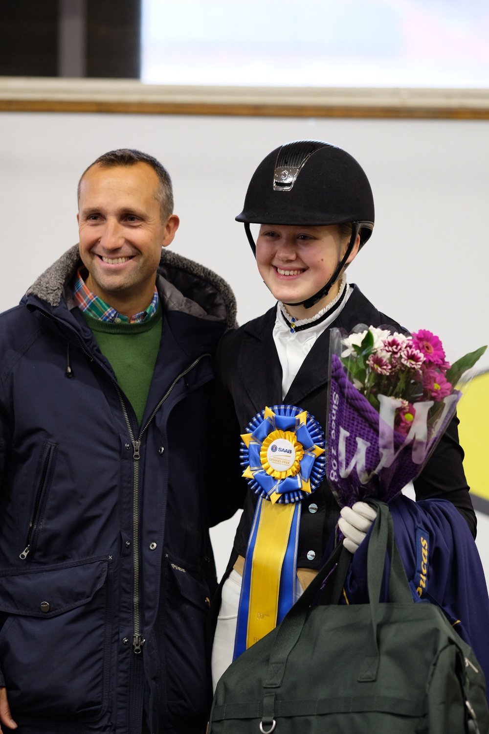 Amanda Lindholm med tränaren Kristian von Krusenstierna. Fotograf: PhotobyFilipJena