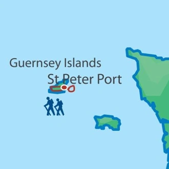 tourhub | Walkers' Britain | Guernsey Islands - Channel Island Way | Tour Map