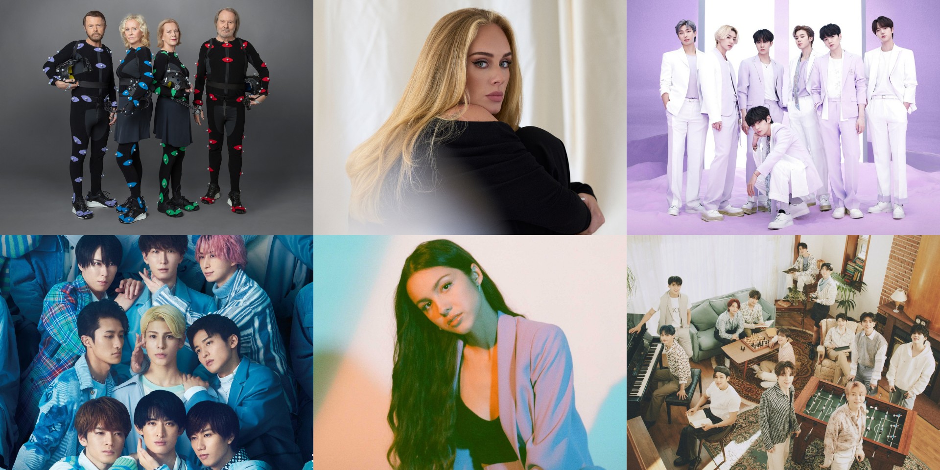 IFPI unveils best-selling albums of 2021 – Adele, ABBA, SEVENTEEN, BTS, Snow Man, Olivia Rodrigo, and more
