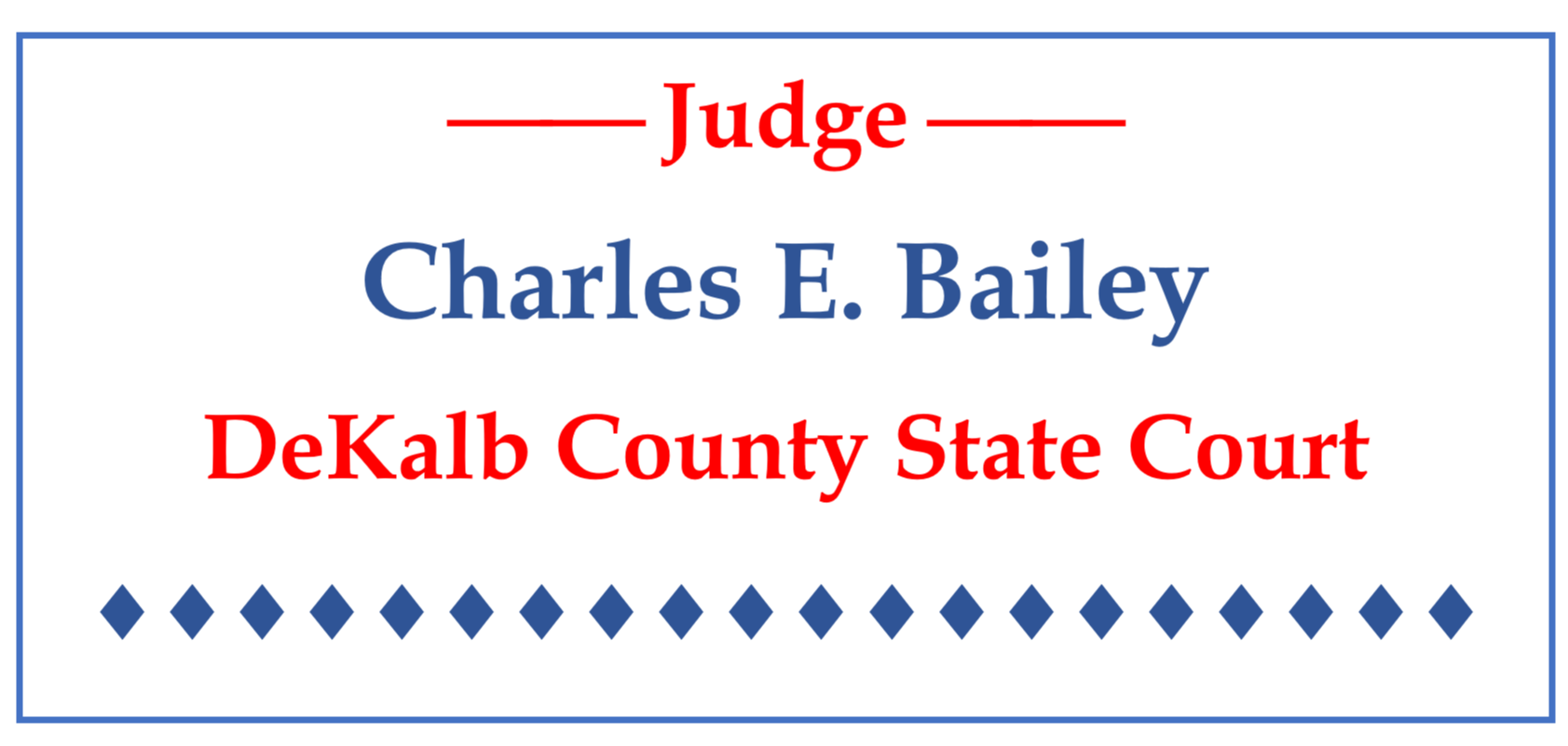 Keep Judge Bailey logo