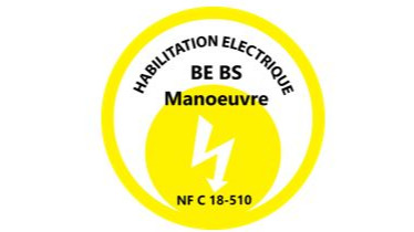 Représentation de la formation : 3-2-1 Préparation à l'habilitation électrique H0B0H0v BS BE manœuvre (initiale et recyclage)