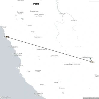 tourhub | Lima Tours | Flash Peru | Tour Map