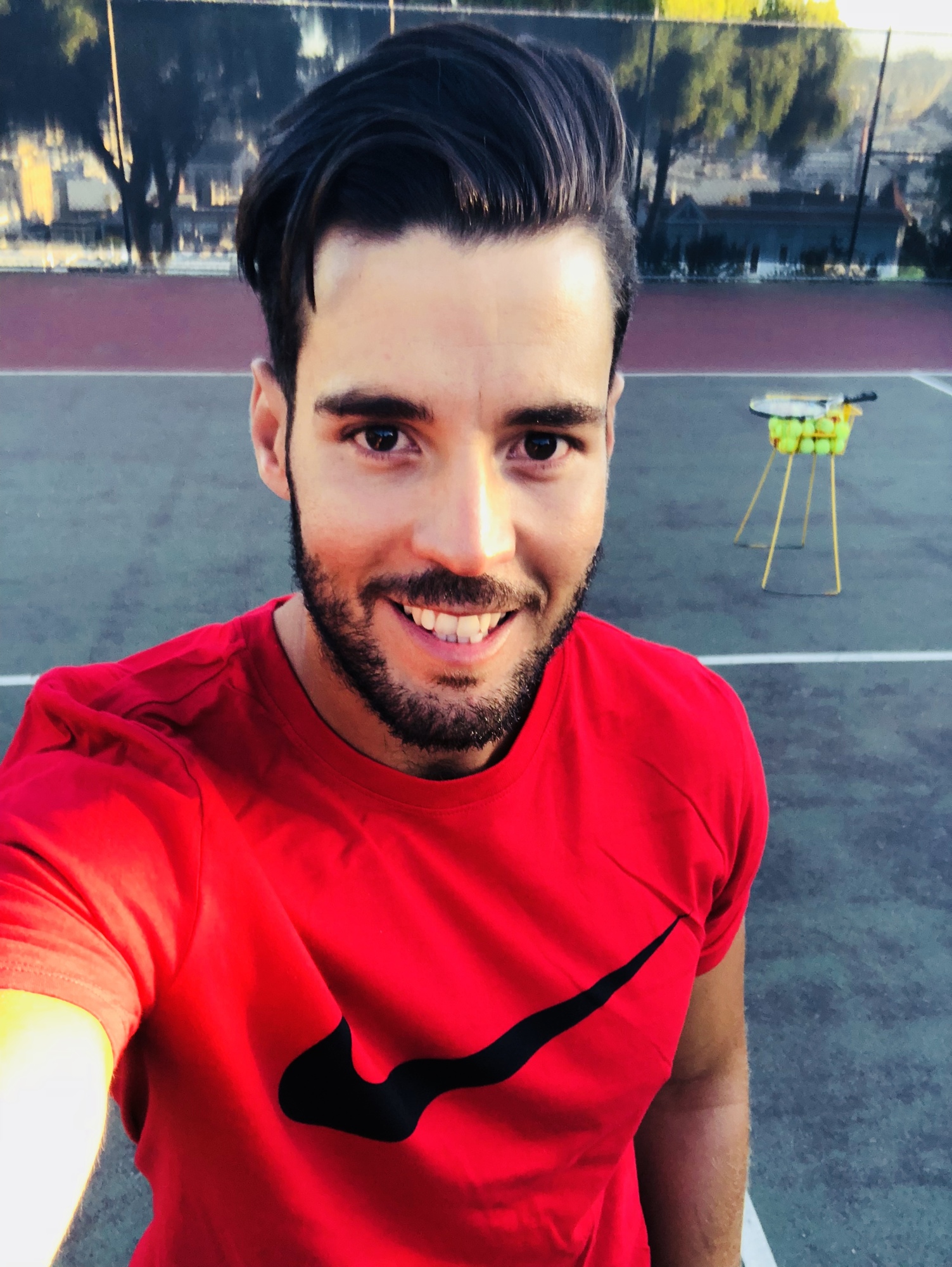 Mahdi teaches tennis lessons in San Francisco , CA