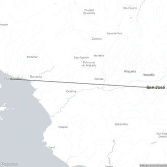 tourhub | Destination Services Costa Rica | Monteverde Cloudforest Essences, Short Break | Tour Map