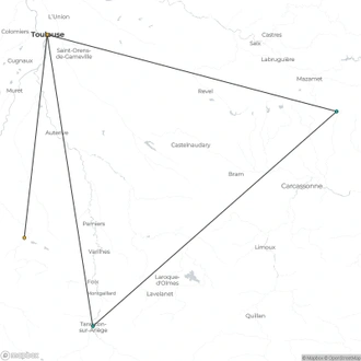 tourhub | Travel Editions | Pre-Historic Rock Art in the Ariege Tour | Tour Map