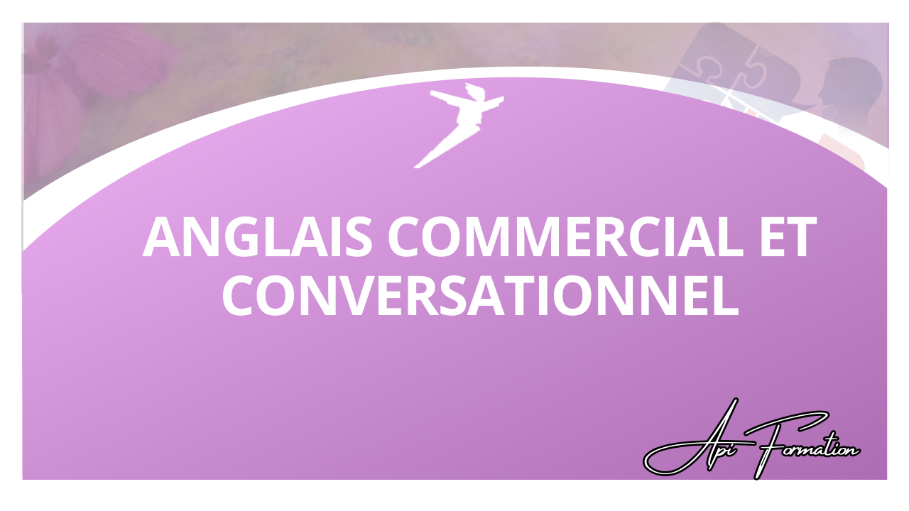 Représentation de la formation : ANGLAIS COMMERCIAL ET CONVERSATIONNEL