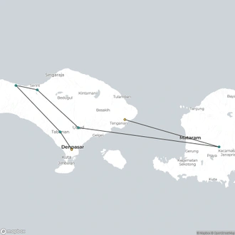 tourhub | Today Voyages | Bali Essential | Tour Map