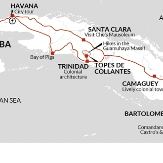 tourhub | Explore! | Cuba Libre! | Tour Map