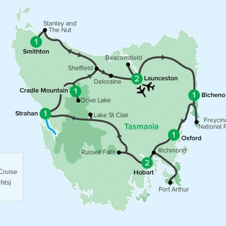 tourhub | APT | Grand Tasman | Tour Map