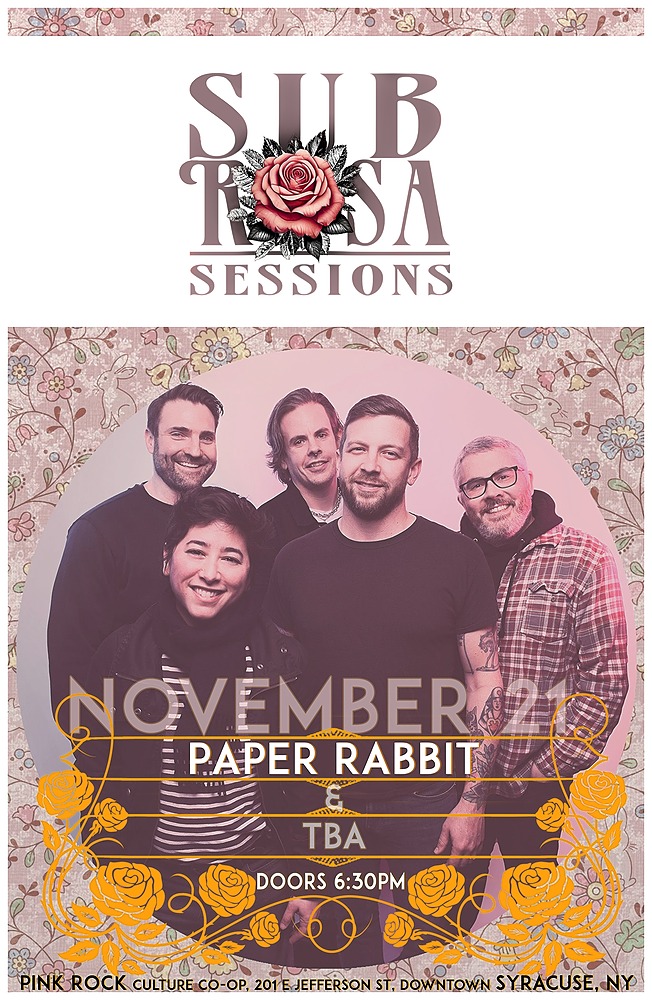 Sub Rosa Sessions Paper Rabbit Poster