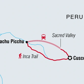 tourhub | Intrepid Travel | Inca Trail Extension | Tour Map