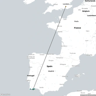 tourhub | Travel Editions | Christmas in Portugal Tour | Tour Map