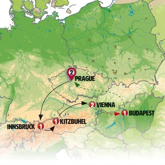 tourhub | Europamundo | Eastern Whispers | Tour Map