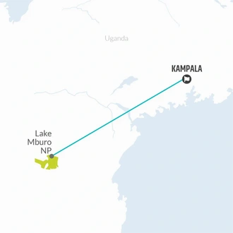 tourhub | Bamba Travel | Uganda Gorilla & Lake Safari 5D/4N | Tour Map