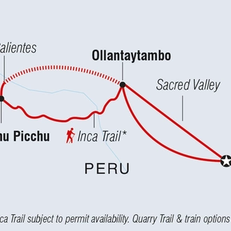 tourhub | Intrepid Travel | Inca Trail Express | Tour Map