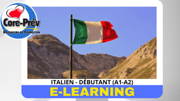 Représentation de la formation : ITALIEN - DÉBUTANT (A1-A2)