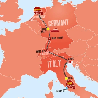 Rome to Amsterdam - 10 days