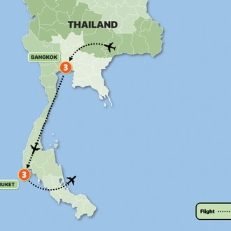 tourhub | Tweet World Travel | Thailand Tour: Wellness Retreat In Bangkok & Phuket  | Tour Map