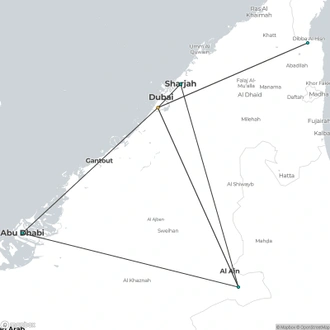 tourhub | Today Voyages | UAE The Land of Future (EN) | Tour Map