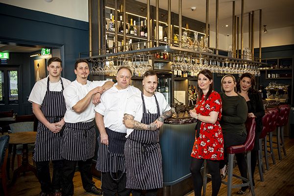 The Bull Inn team led by head chef Tommy Pring and general manager Jessica Hurren