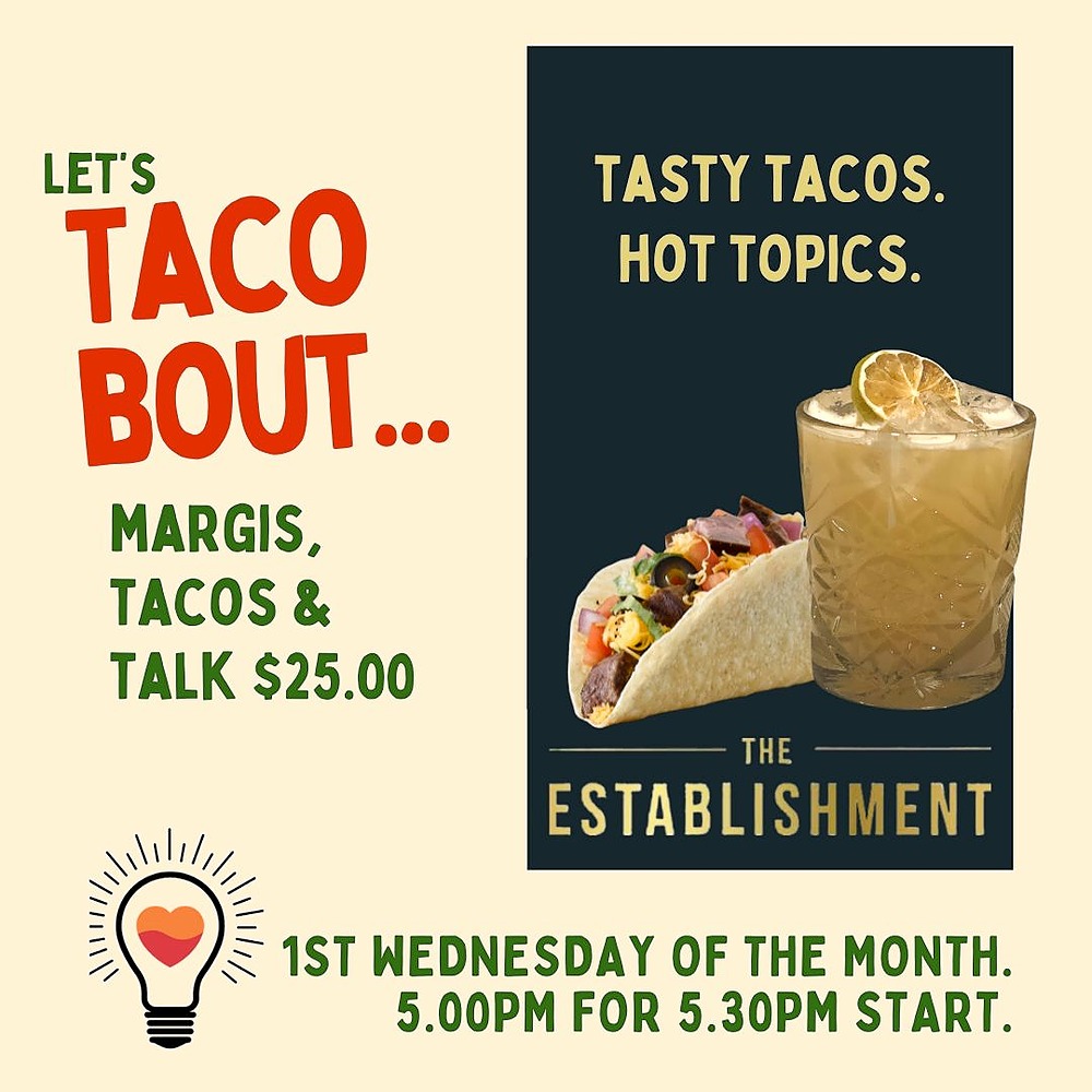 let's taco'Bout it poster