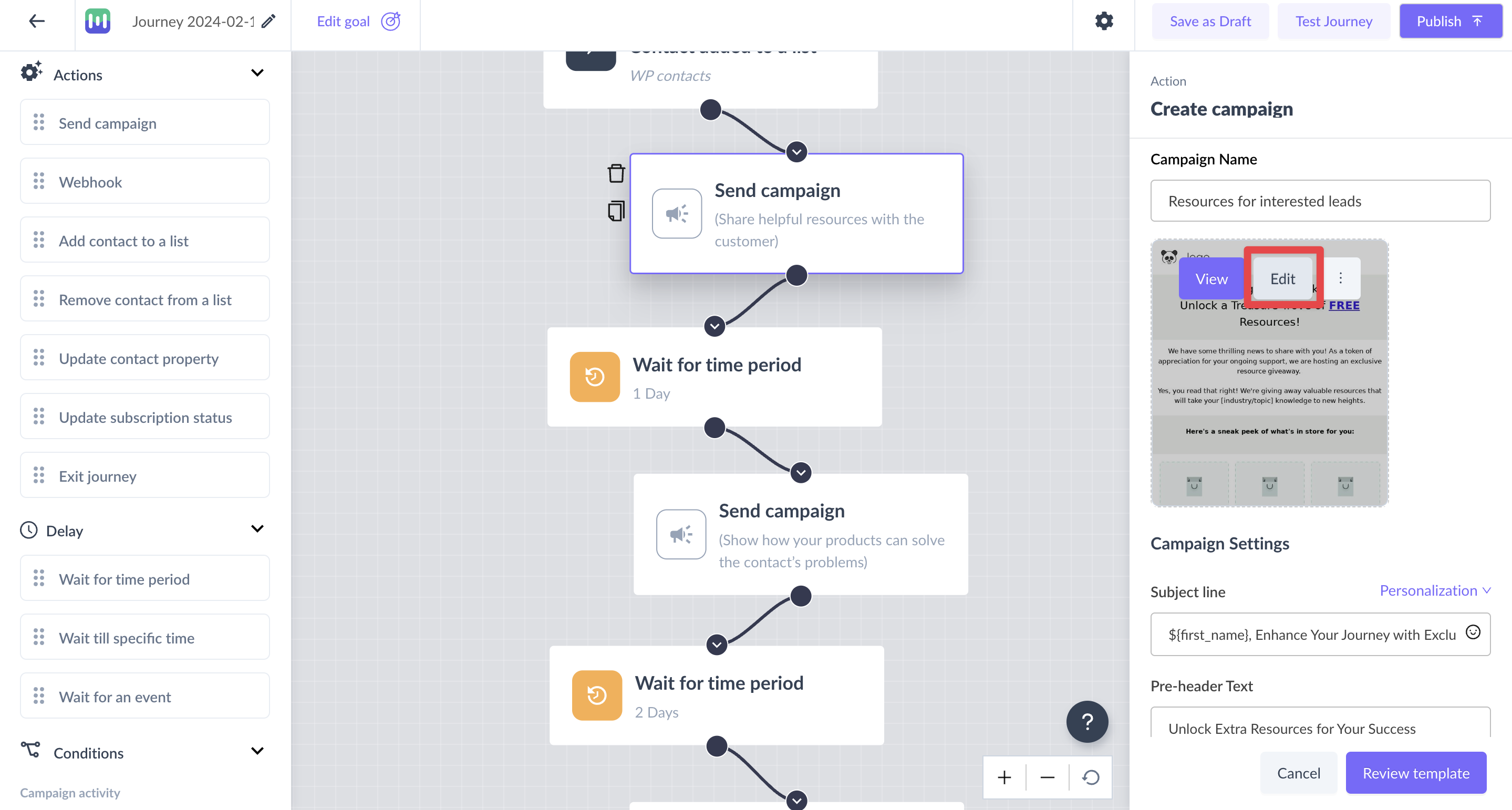 Effortlessly Create Journeys Using Prebuilt Journeys