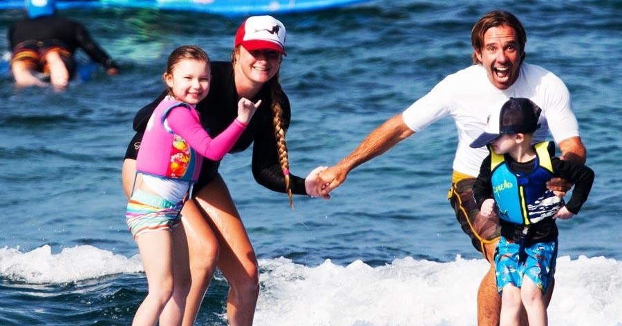 Family Surf Lesson Hawaii Big Island