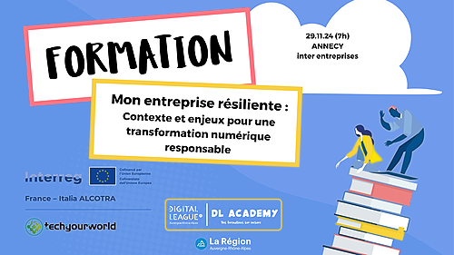 Représentation de la formation : 29.11.2024 - Mon entreprise résiliente : contexte et enjeux pour une transformation Numérique Responsable