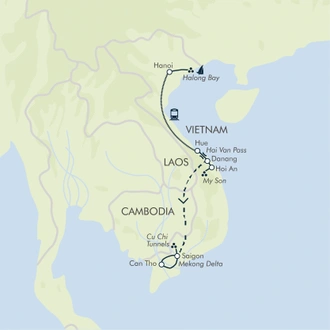 tourhub | Exodus | Vietnam Adventure | Tour Map
