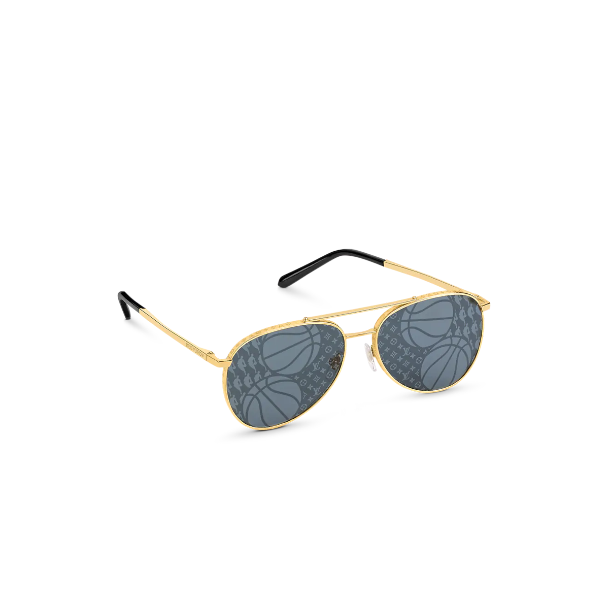 Luxury x NBA LV Catch Pilot Sunglasses Gold (FW20)