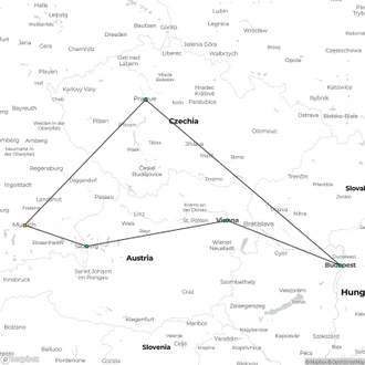 tourhub | Expat Explore Travel | Central Europe In Low Season | Tour Map