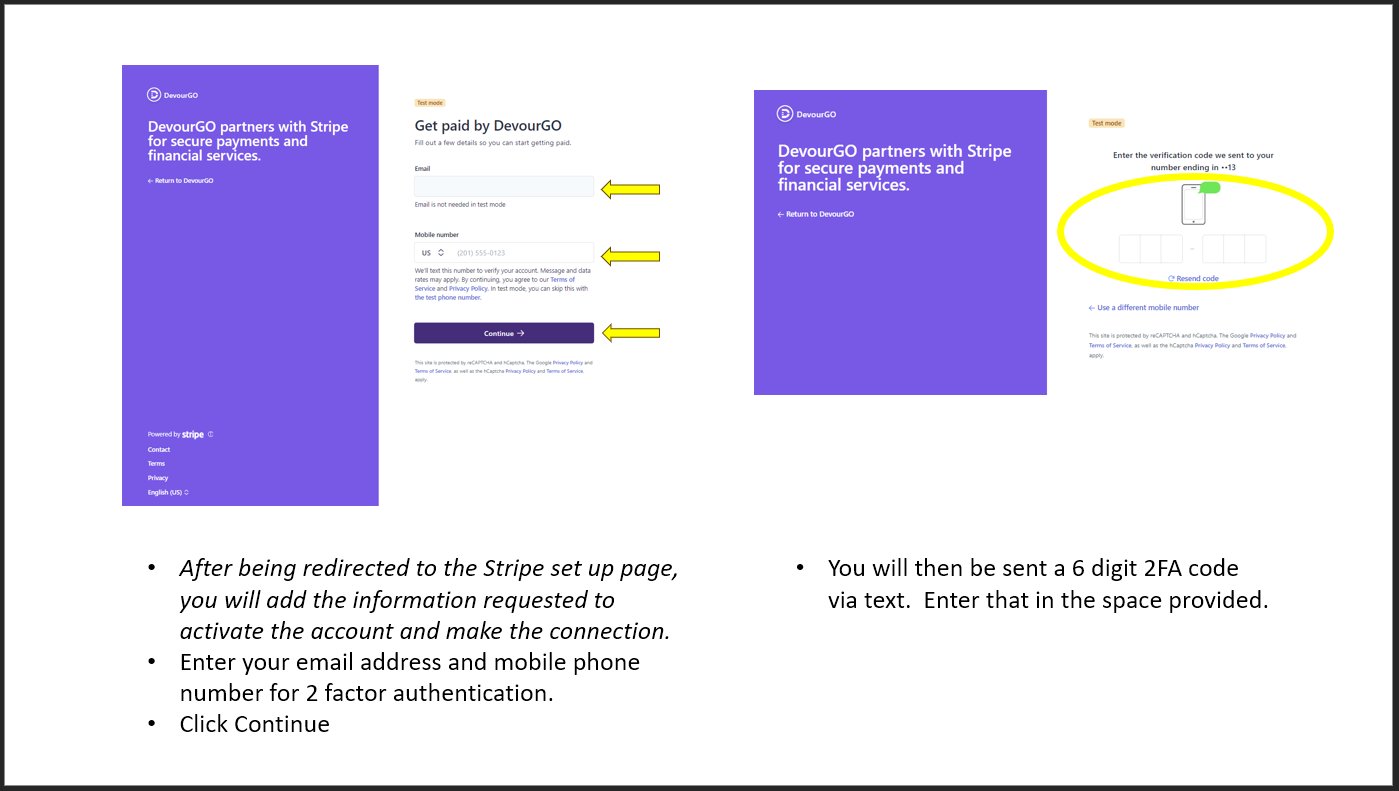 Stripe Set Up Walkthrough 