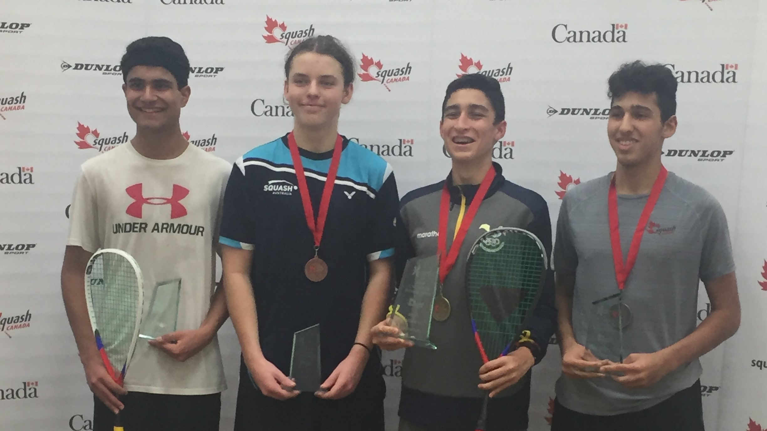 Ethan Eyles 3rd at Canadian Junior Open Squash Australia