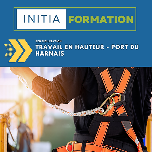 Représentation de la formation : Travail en hauteur - Port du Harnais