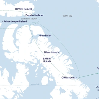 tourhub | Aurora Expeditions | Out of the Northwest Passage (Eastbound) | Tour Map
