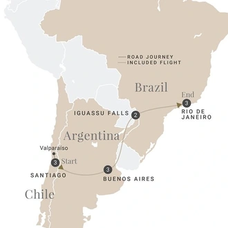 tourhub | Luxury Gold | Classic South America | Tour Map