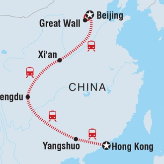 tourhub | Intrepid Travel | China Family Holiday | Tour Map