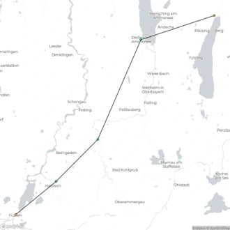 tourhub | Walkers' Britain | Bavaria: King Ludwig's Way | Tour Map