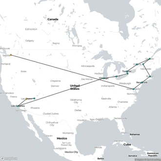 tourhub | Europamundo | From Washington to Las Vegas | Tour Map