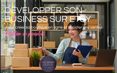 Représentation de la formation : DEVELOPPER SON BUSINESS SUR ETSY POUR CREER SA BOUTIQUE EN LIGNE ET BOOSTER SES VENTES