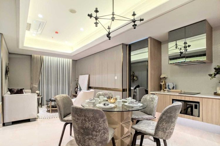 ruang penyimpanan di desain interior apartemen mewah