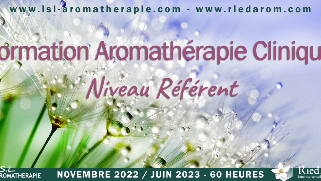 Représentation de la formation : Aromathérapie clinique : Référent (60h sur 8 mois)