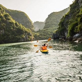 tourhub | CONNEK TRIP | Ha Long Bay Discovery in 5-Star Cruise: Hanoi - Ha Long Bay - Hanoi 