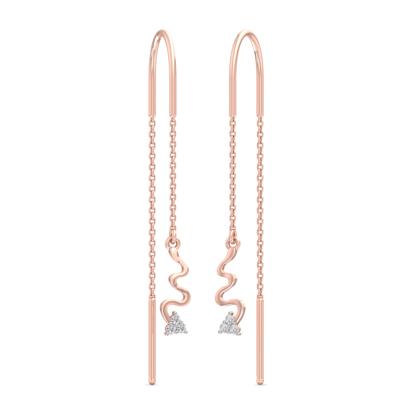 Stylish Sui Dhaga Earrings for Diwali  || Sparkly wiggly  Arrow Diamond Sui Dhaga Earrings ||