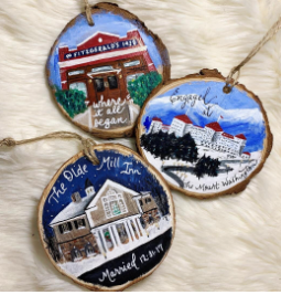 Hand painted Round Ornaments