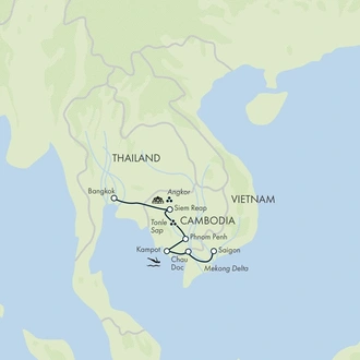 tourhub | Exodus | Thai Indochina Explorer | Tour Map
