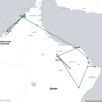 tourhub | Today Voyages | The Old Pirate Coast | Tour Map